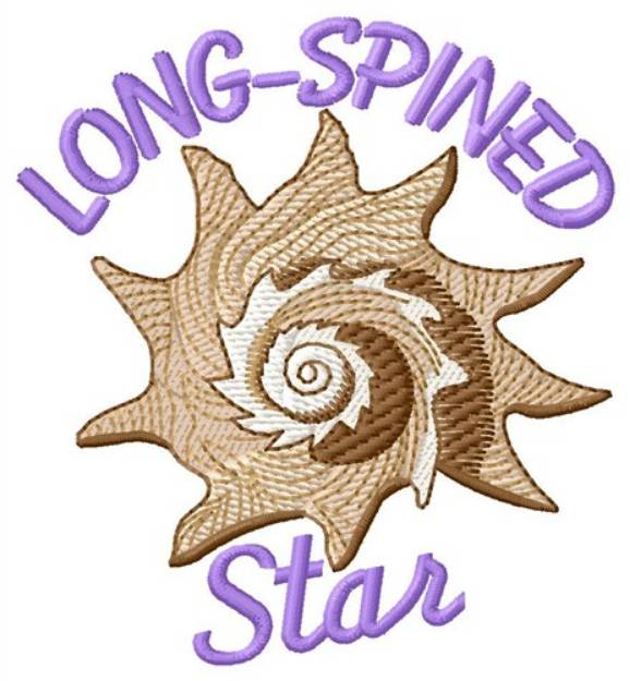 Picture of Long-Spined Star Machine Embroidery Design