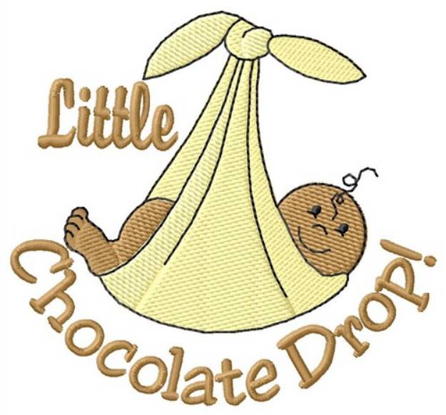 Picture of Chocolate Drop Baby Machine Embroidery Design