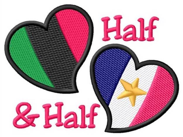 Picture of Half & Half Machine Embroidery Design