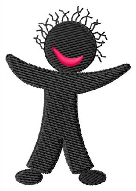 Picture of Boy Silhouette Machine Embroidery Design