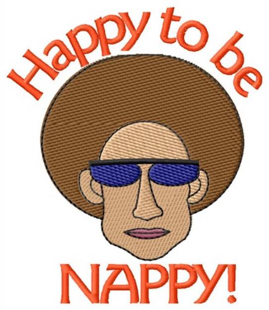 Picture of Happy Nappy Machine Embroidery Design