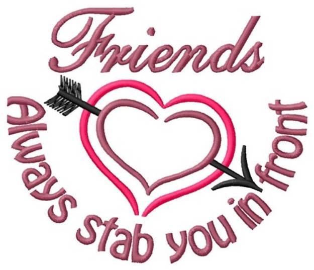 Picture of IFriends Stab You Machine Embroidery Design