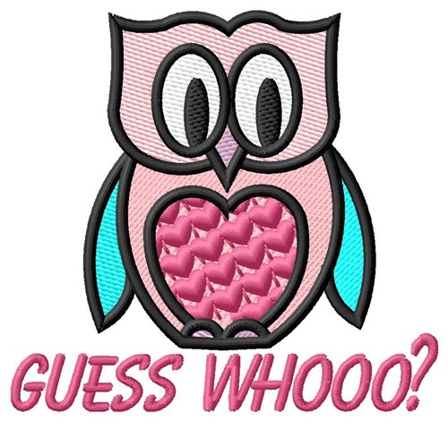 Guess Who Machine Embroidery Design
