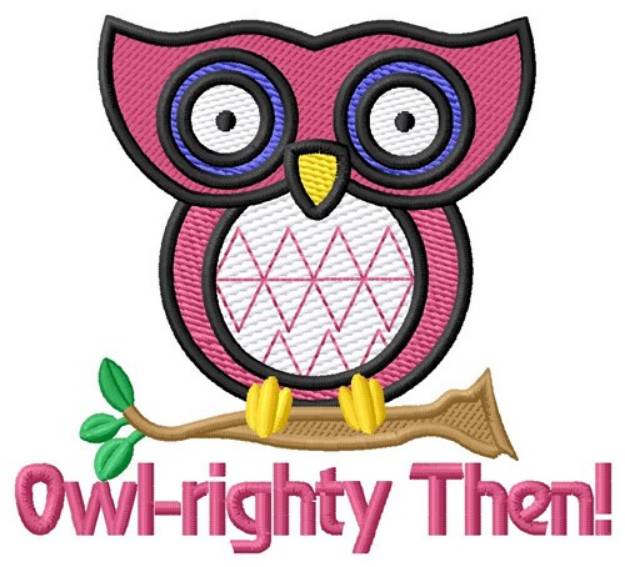 Picture of Owl-righty Then Machine Embroidery Design