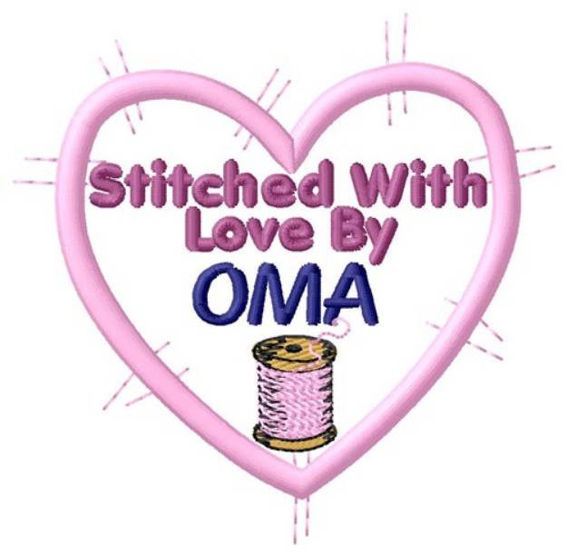 Picture of Stitched By Oma Machine Embroidery Design