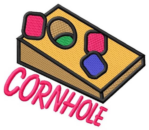 Picture of Cornhole Game Machine Embroidery Design