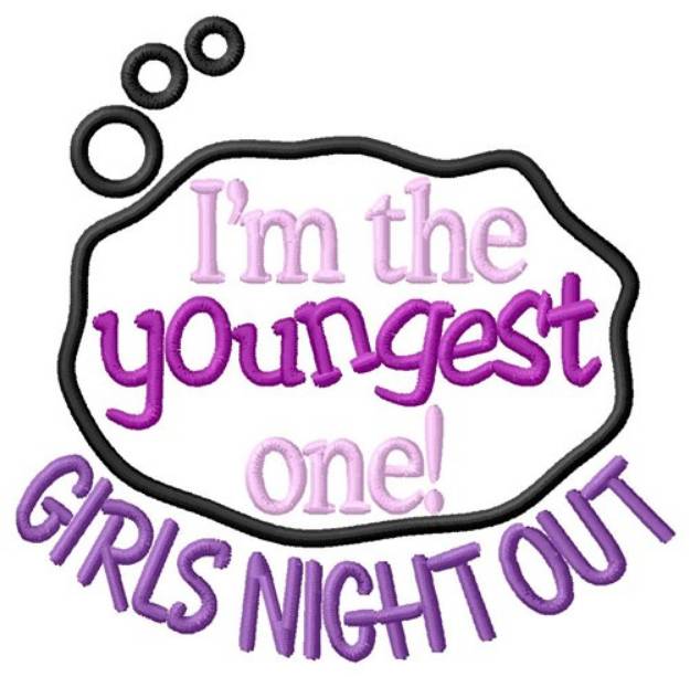 Picture of Youngest Night Out Machine Embroidery Design