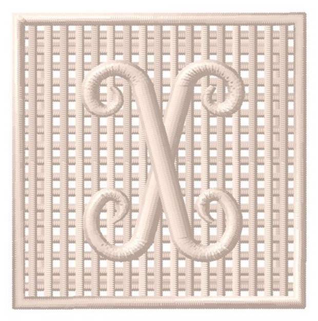 Picture of Filet Crochet X Machine Embroidery Design