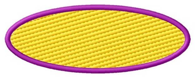 Picture of Oval (Light Fill) Machine Embroidery Design