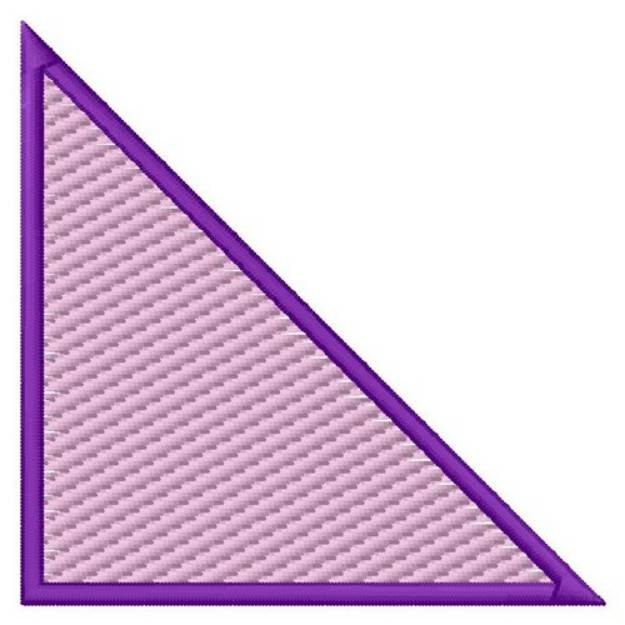 Picture of Right Triangle (Light Fill) Machine Embroidery Design