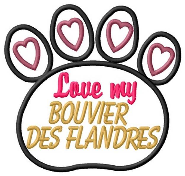 Picture of Bouvier Des Flandres Machine Embroidery Design