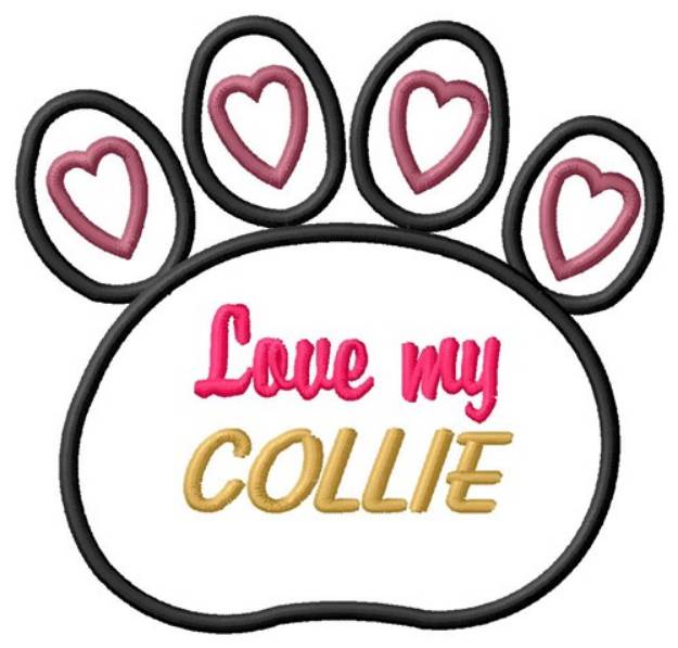 Picture of Collie Machine Embroidery Design