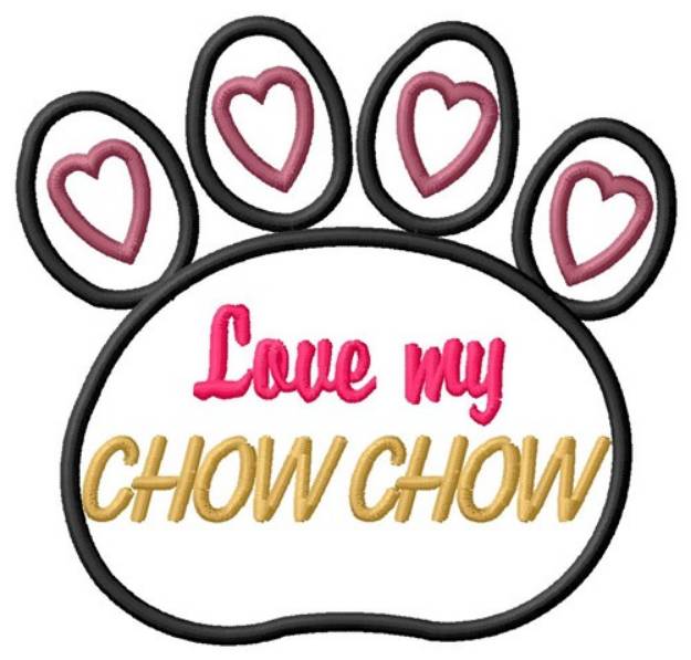 Picture of Chow Chow Machine Embroidery Design