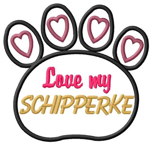 Picture of Schipperke Machine Embroidery Design