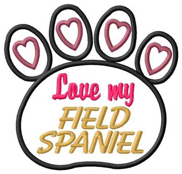 Picture of Field Spaniel Machine Embroidery Design