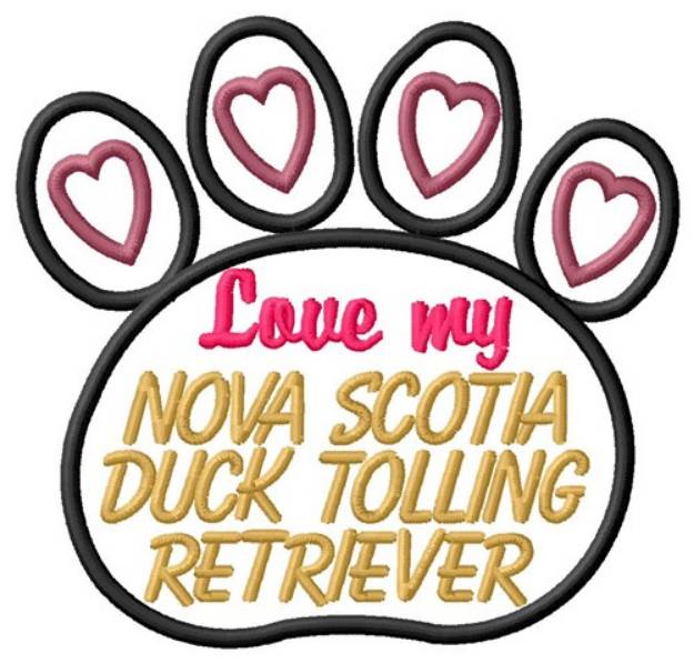 Picture of Nova Scotia Duck Tolling Retriever Machine Embroidery Design