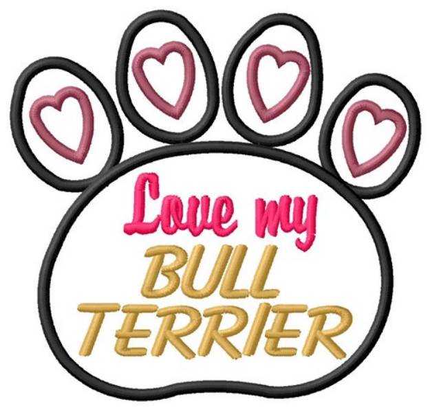 Picture of Bull Terrier Machine Embroidery Design