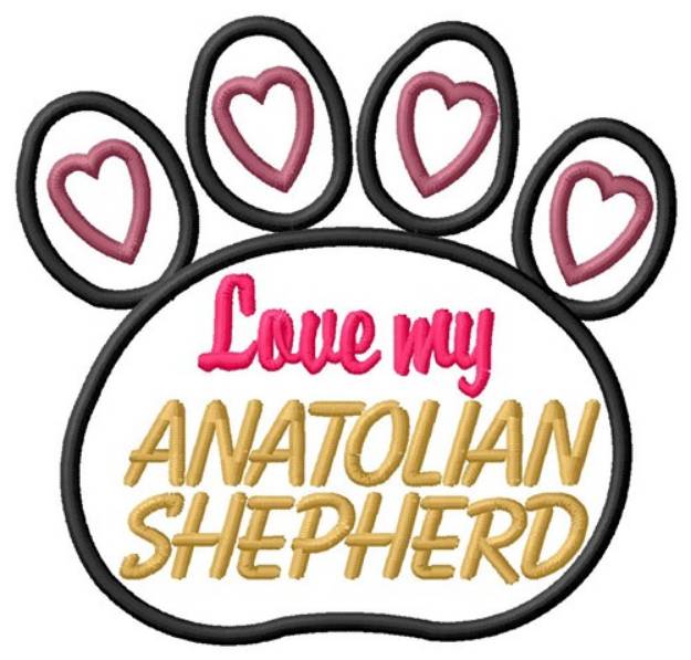 Picture of Anatolian Shepherd Machine Embroidery Design