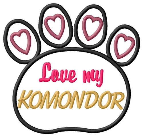 Komondor Machine Embroidery Design
