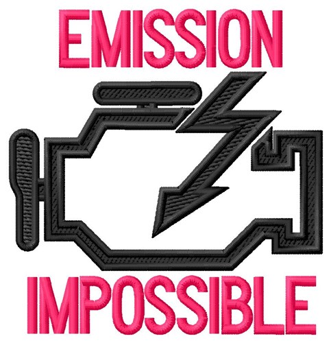 Emission Impossible Machine Embroidery Design