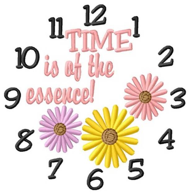 Picture of Time Is Of The Essence Machine Embroidery Design