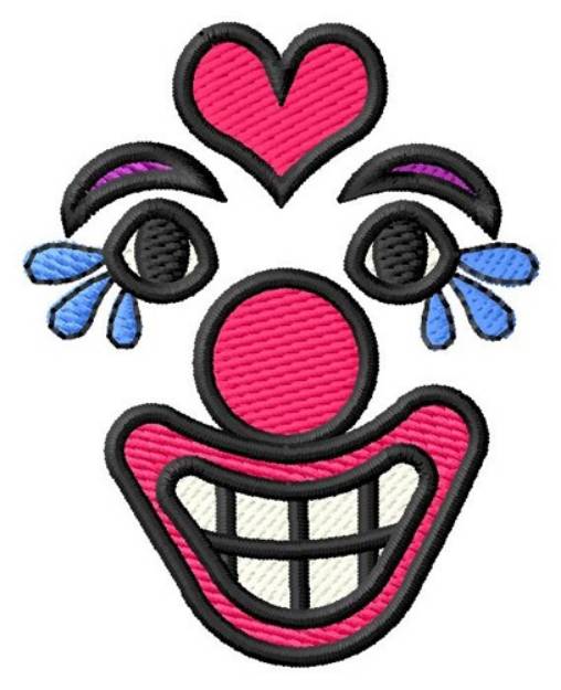 Picture of Clown Face Machine Embroidery Design