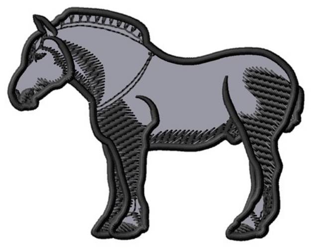 Picture of Percheron Applique Machine Embroidery Design