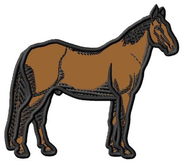 Picture of Standardbred Applique Machine Embroidery Design