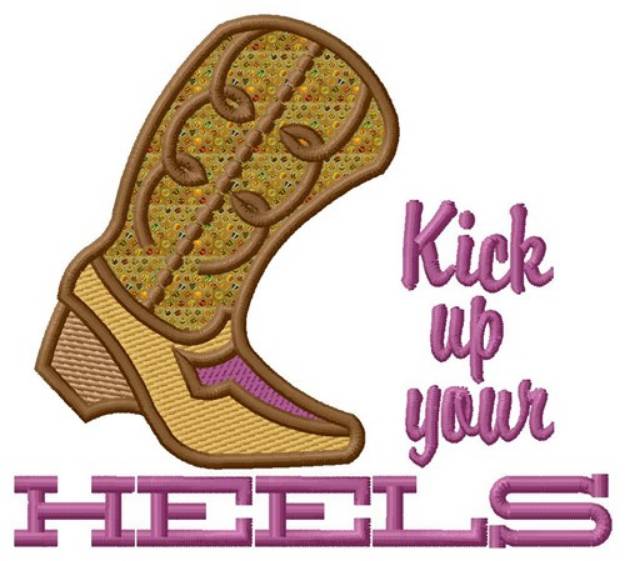 Picture of Kick Up Applique  Machine Embroidery Design