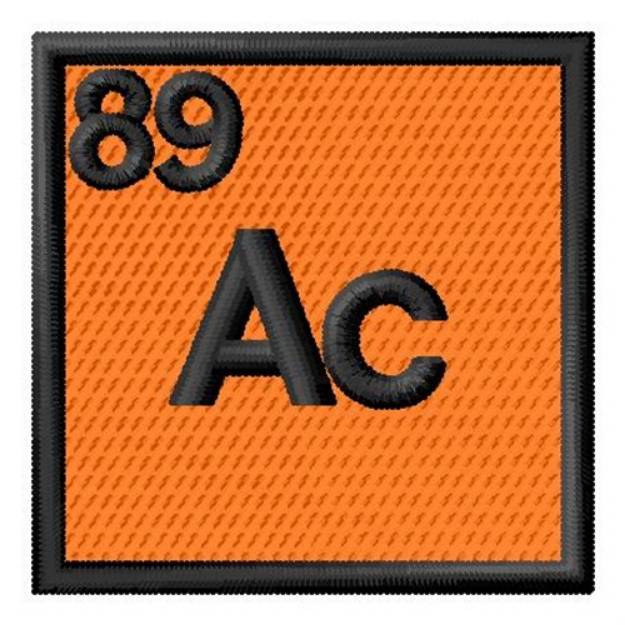 Picture of Atomic Number 89 Machine Embroidery Design