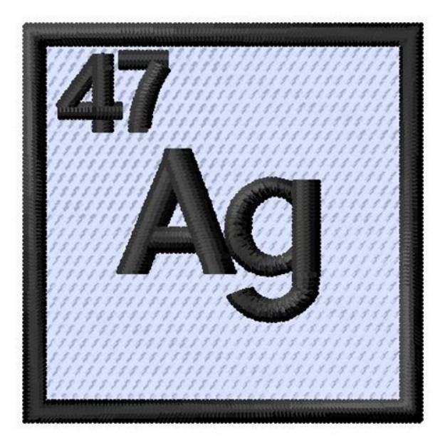 Picture of Atomic Number 47 Machine Embroidery Design