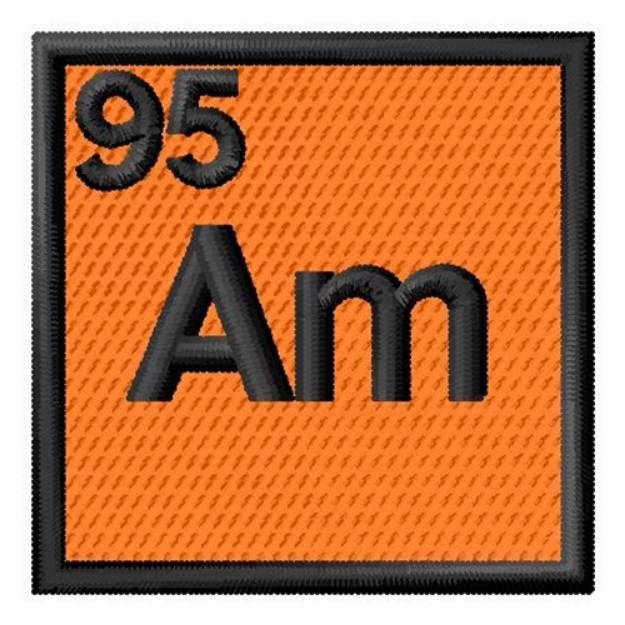 Picture of Atomic Number 95 Machine Embroidery Design