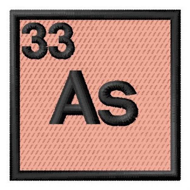 Picture of Atomic Number 33 Machine Embroidery Design