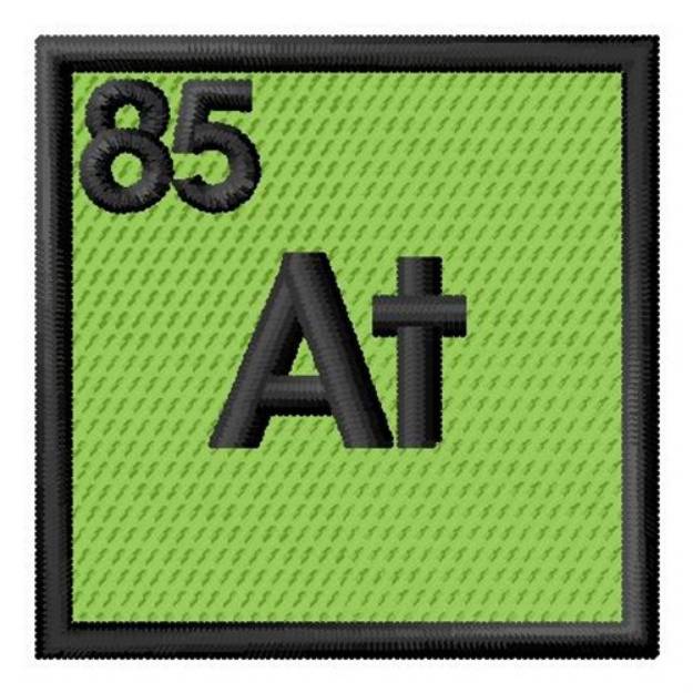 Picture of Atomic Number 85 Machine Embroidery Design