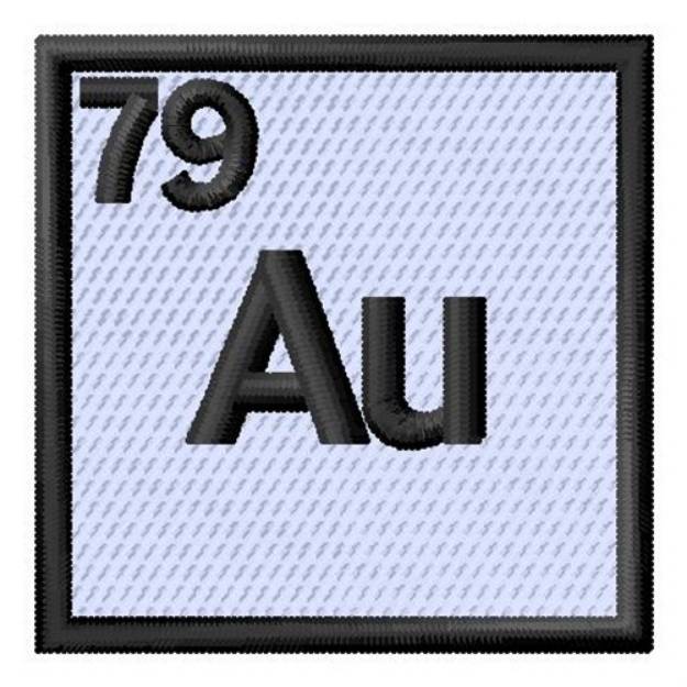 Picture of Atomic Number 79 Machine Embroidery Design