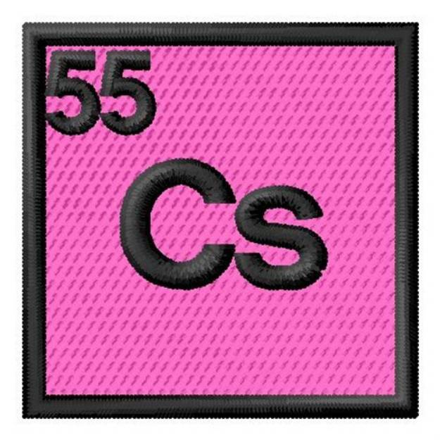 Picture of Atomic Number 55 Machine Embroidery Design