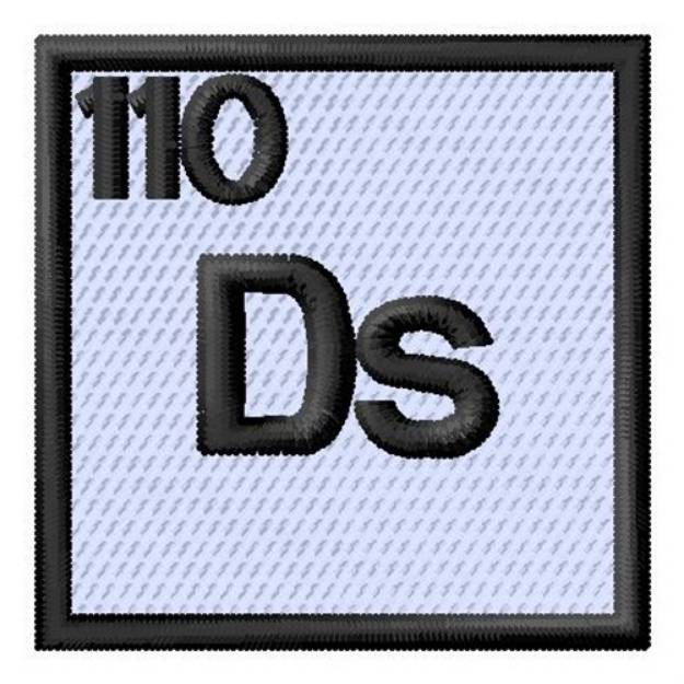 Picture of Atomic Number 110 Machine Embroidery Design