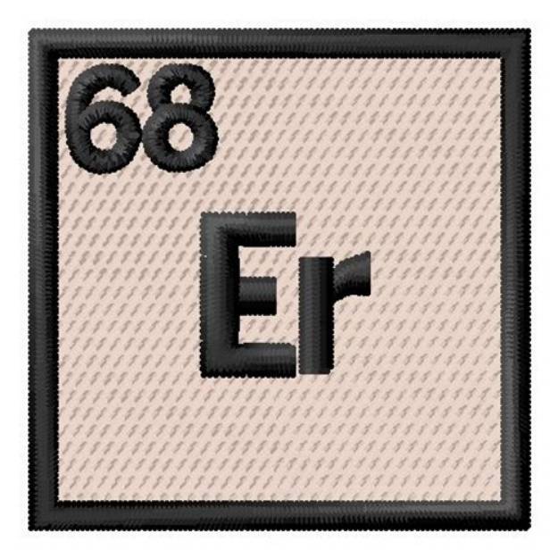 Picture of Atomic Number 68 Machine Embroidery Design