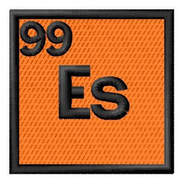 Picture of Atomic Number 99 Machine Embroidery Design