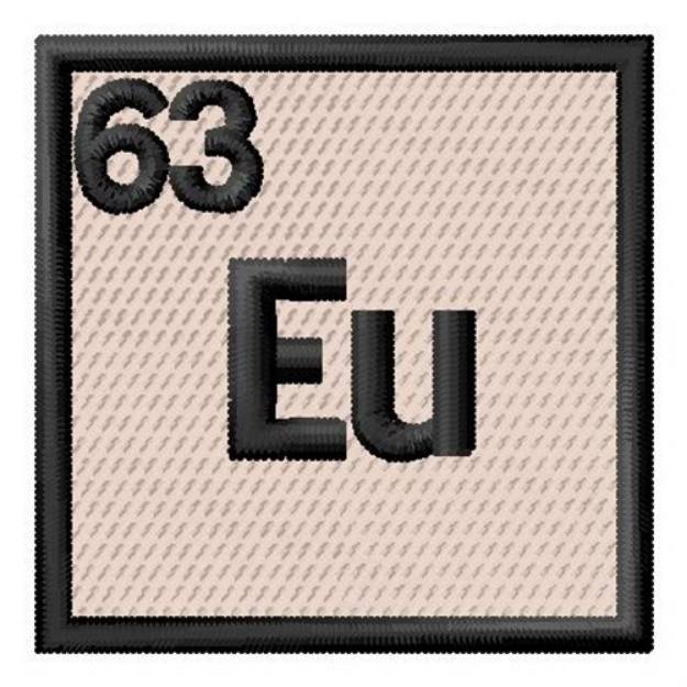 Picture of Atomic Number 63 Machine Embroidery Design