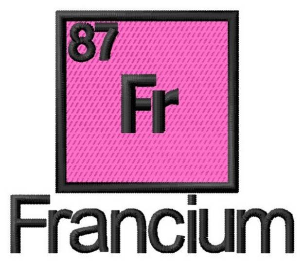 Picture of Francium Machine Embroidery Design