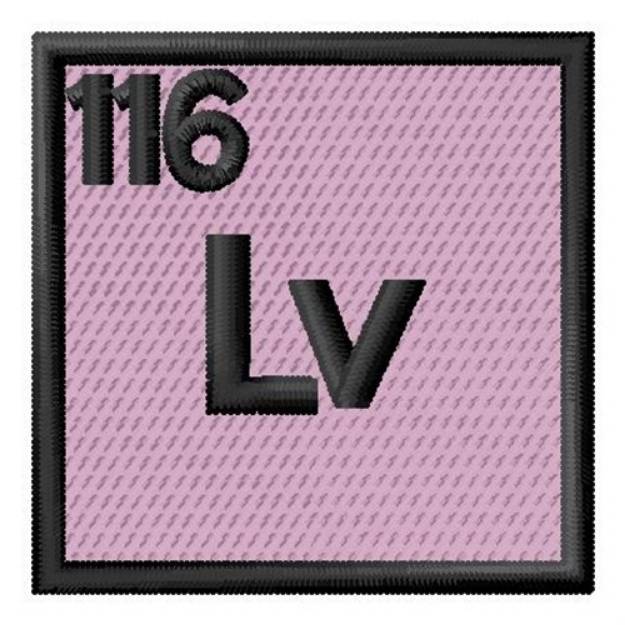 Picture of Atomic Number 116 Machine Embroidery Design