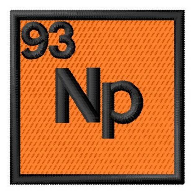 Picture of Atomic Number 93 Machine Embroidery Design