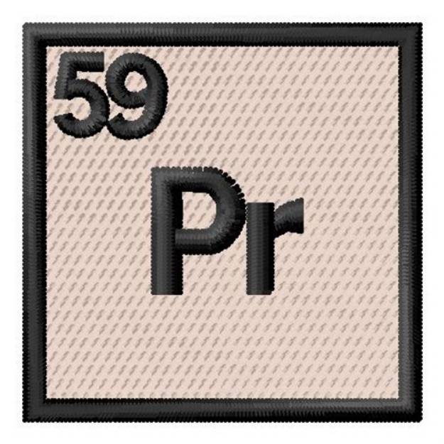 Picture of Atomic Number 59 Machine Embroidery Design