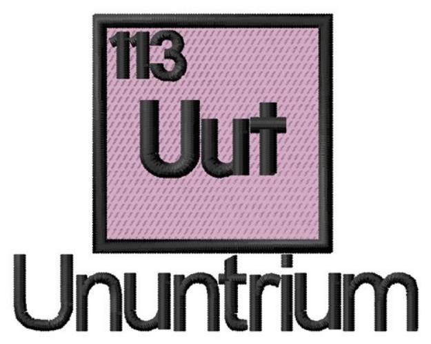 Picture of Ununtrium Machine Embroidery Design