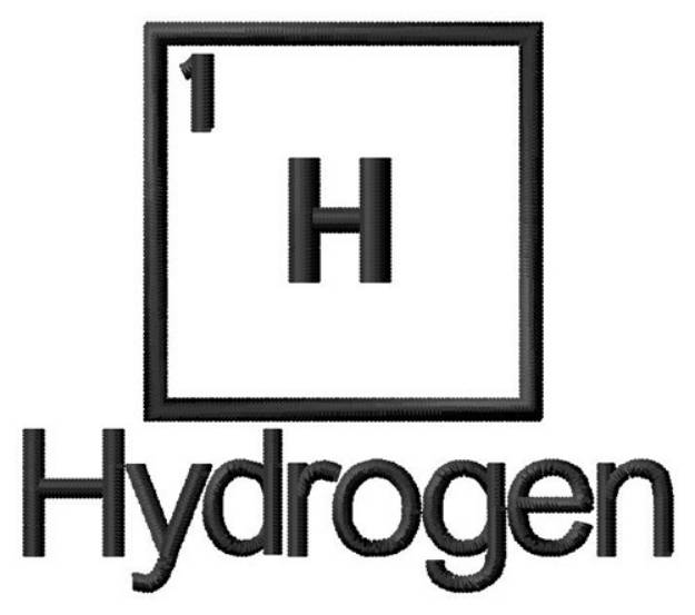 Picture of Hydrogen Machine Embroidery Design