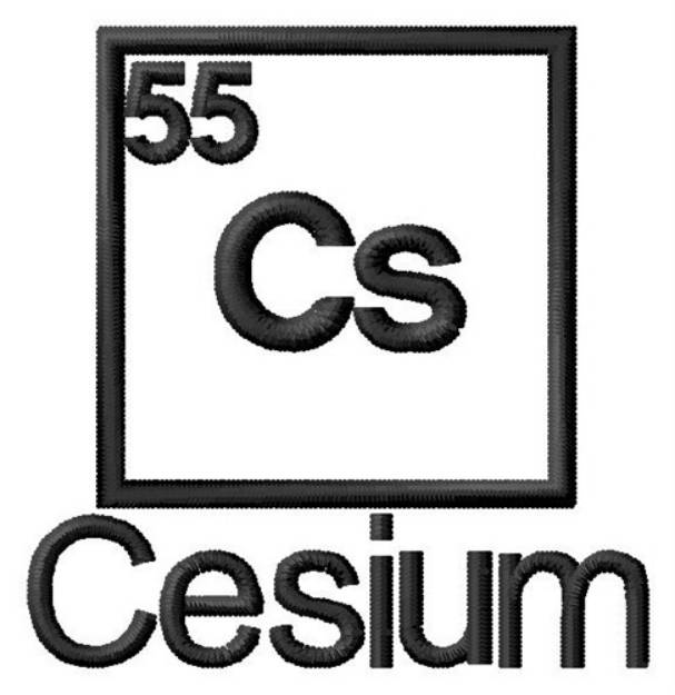 Picture of Cesium Machine Embroidery Design