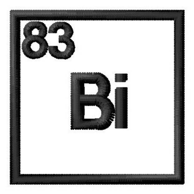 Picture of Atomic Number 83 Machine Embroidery Design