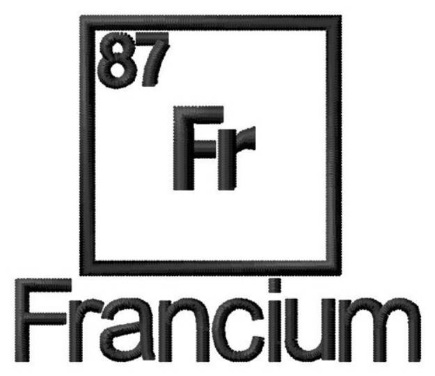 Picture of Francium Machine Embroidery Design