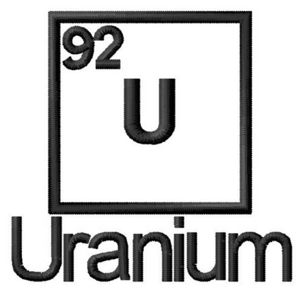 Picture of Uranium Machine Embroidery Design